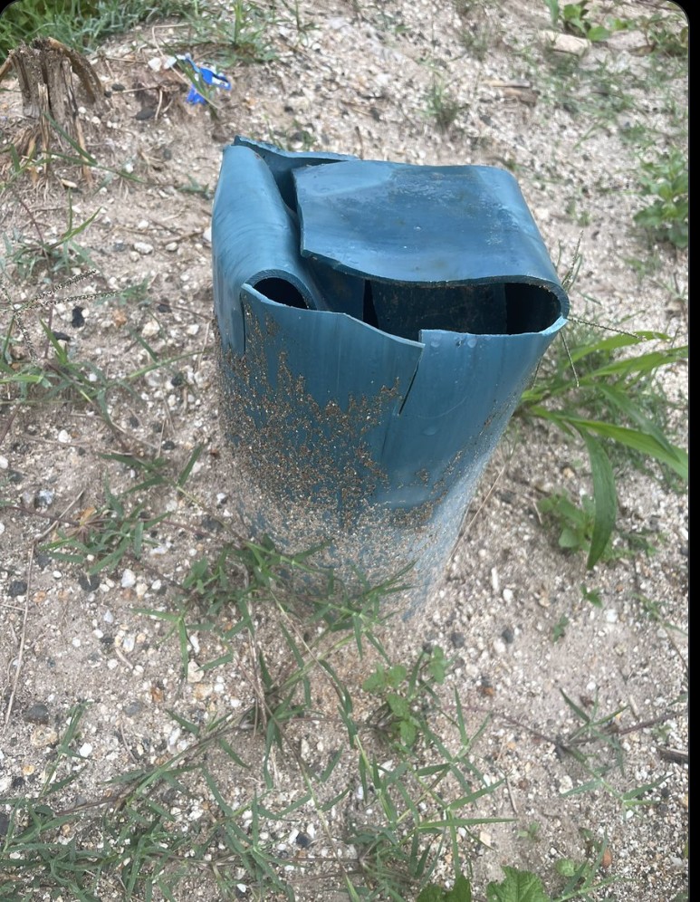 The drilled borehole at the PolyRaiders school in Nigeria, awaiting a pump.